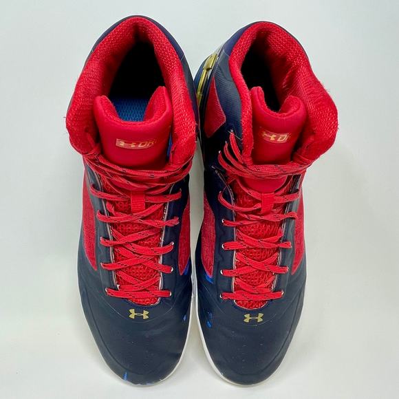 Under Armour Steph Curry Clutch Fit Drive 2 Sneakers Mens 13 Black Red S1520 - Picture 12 of 14